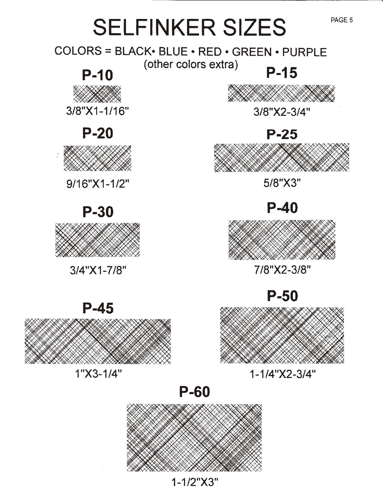 Standard Stamp Size